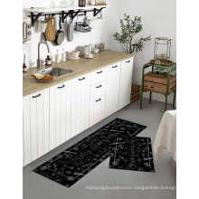 door mat linen fabric  kitchen mat and rug anti-slip  kitchen floor mat